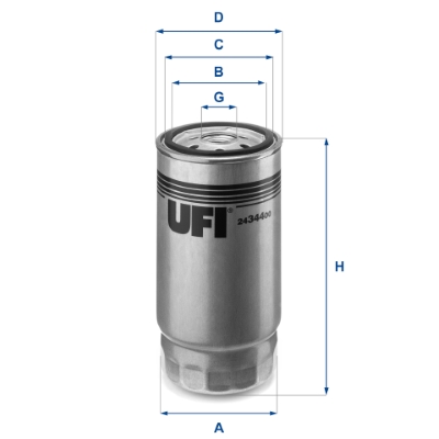 Fuel filter - 24.344.00 UFI