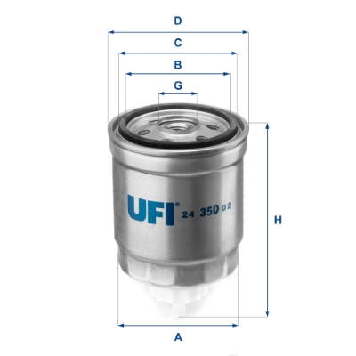 Fuel filter - 24.350.02 UFI