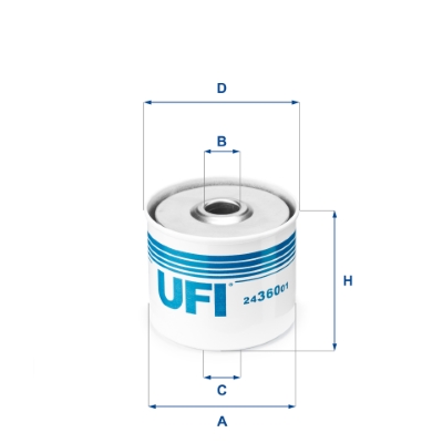 Fuel filter - 24.360.01 UFI