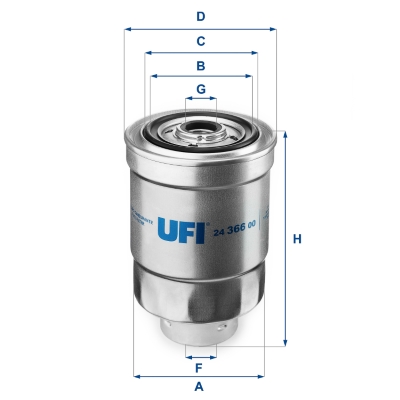 Fuel filter - 24.366.00 UFI