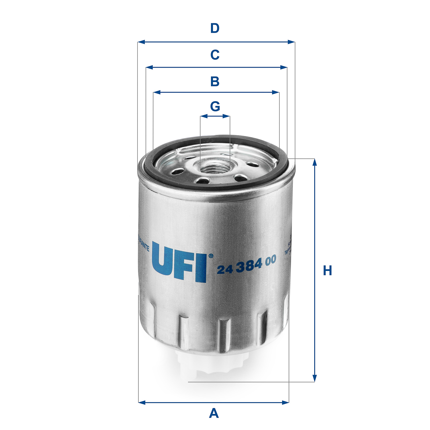 Fuel filter - 24.384.00 UFI