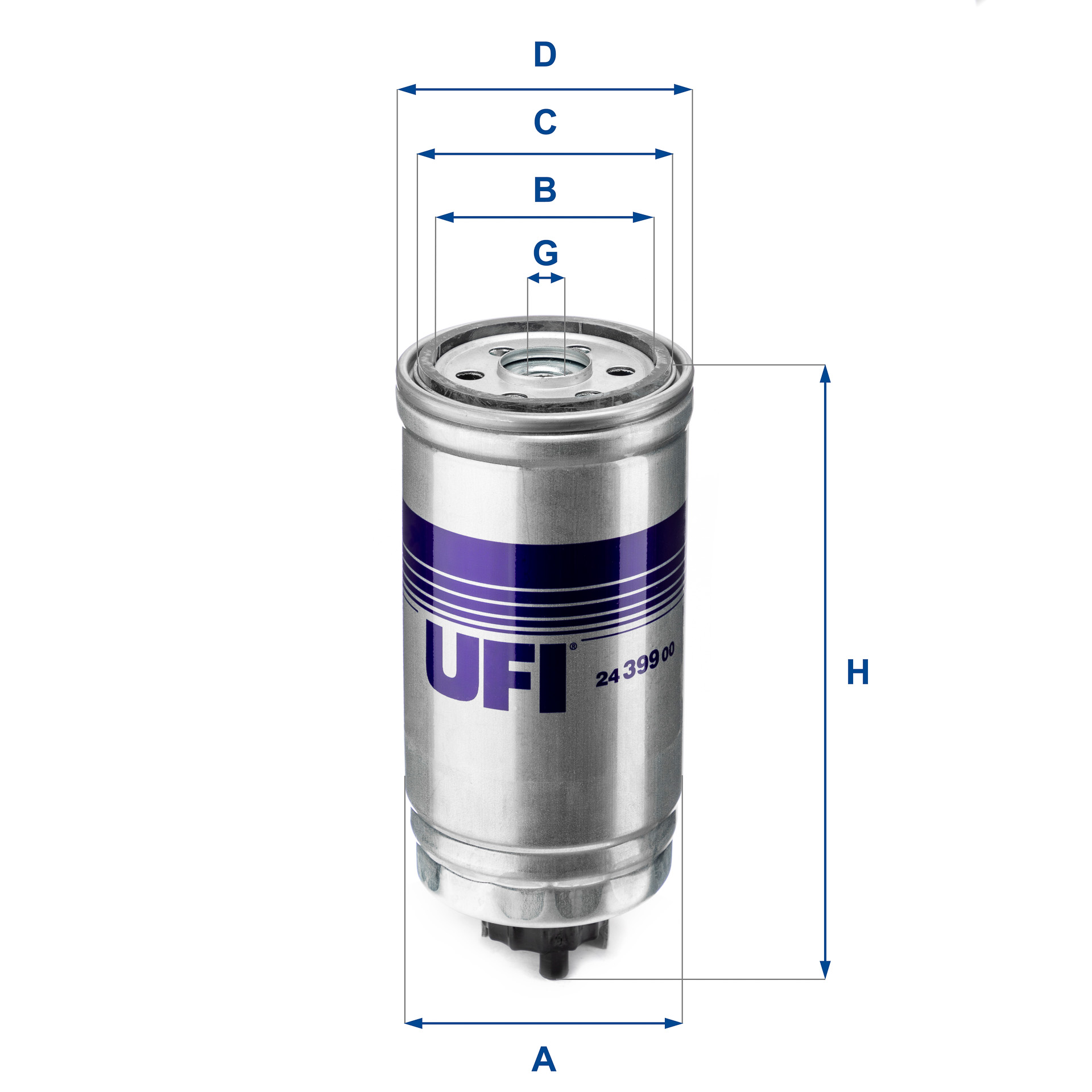 Fuel filter - 24.399.00 UFI