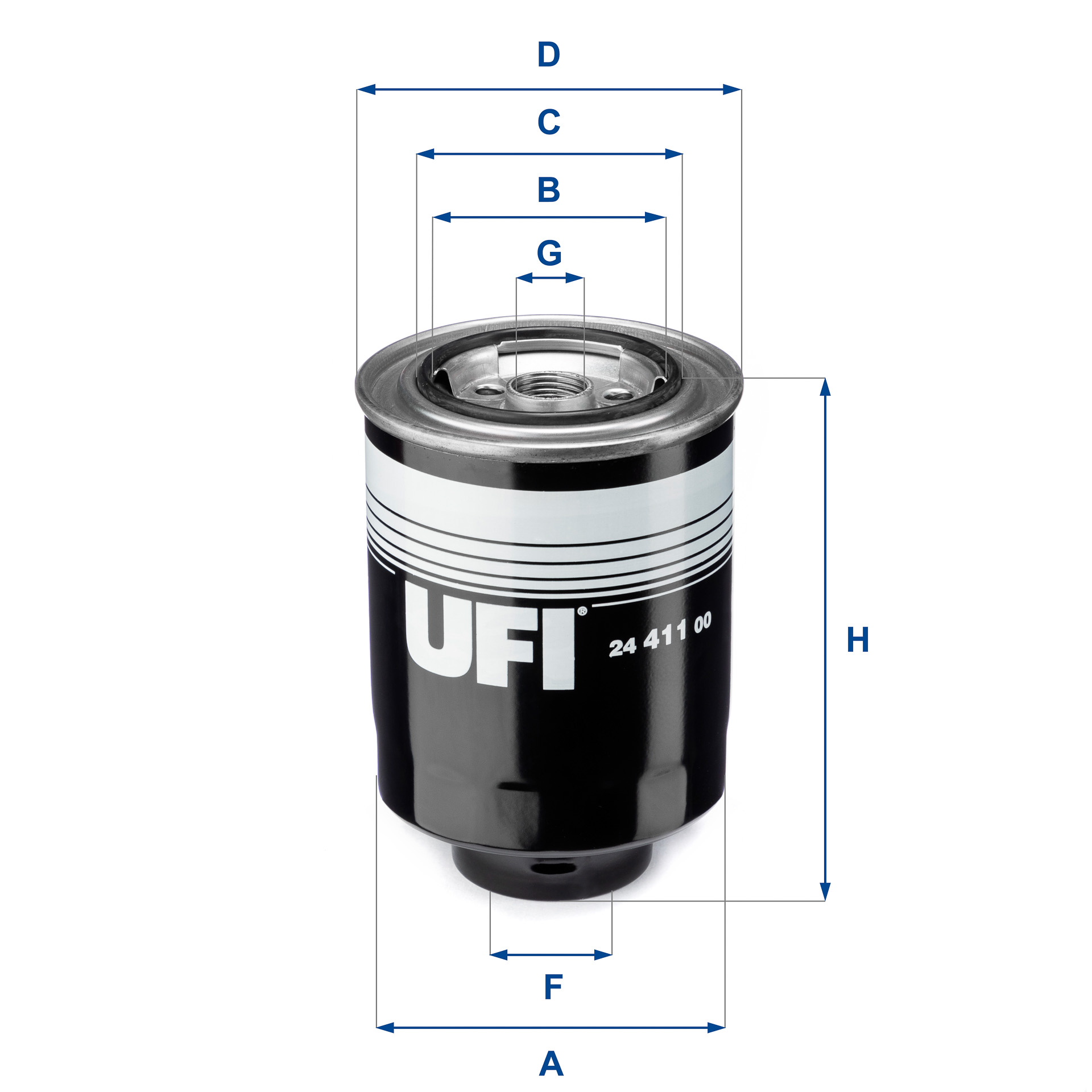 Filtro carburante - 24.411.00 UFI
