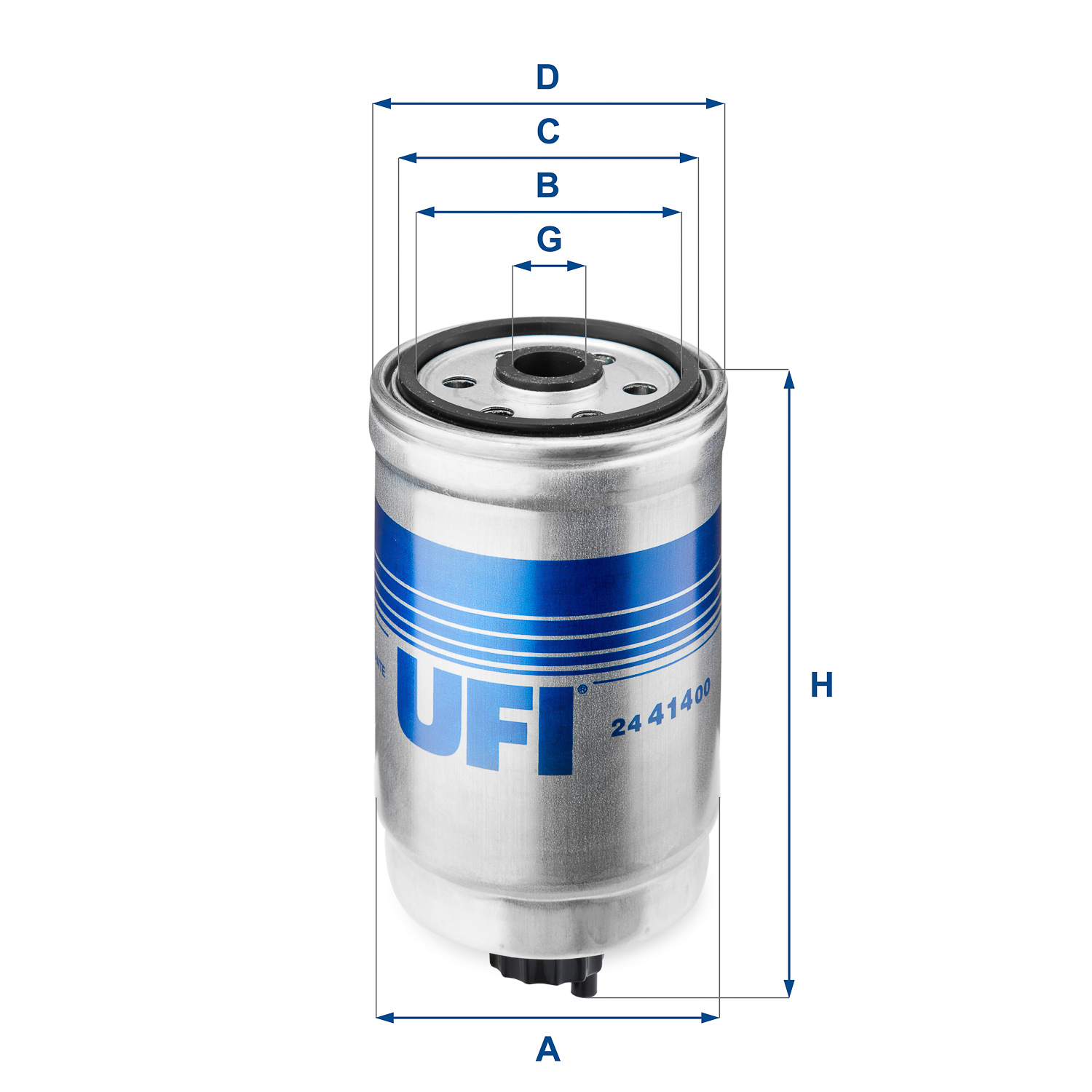 Fuel filter - 24.414.00 UFI