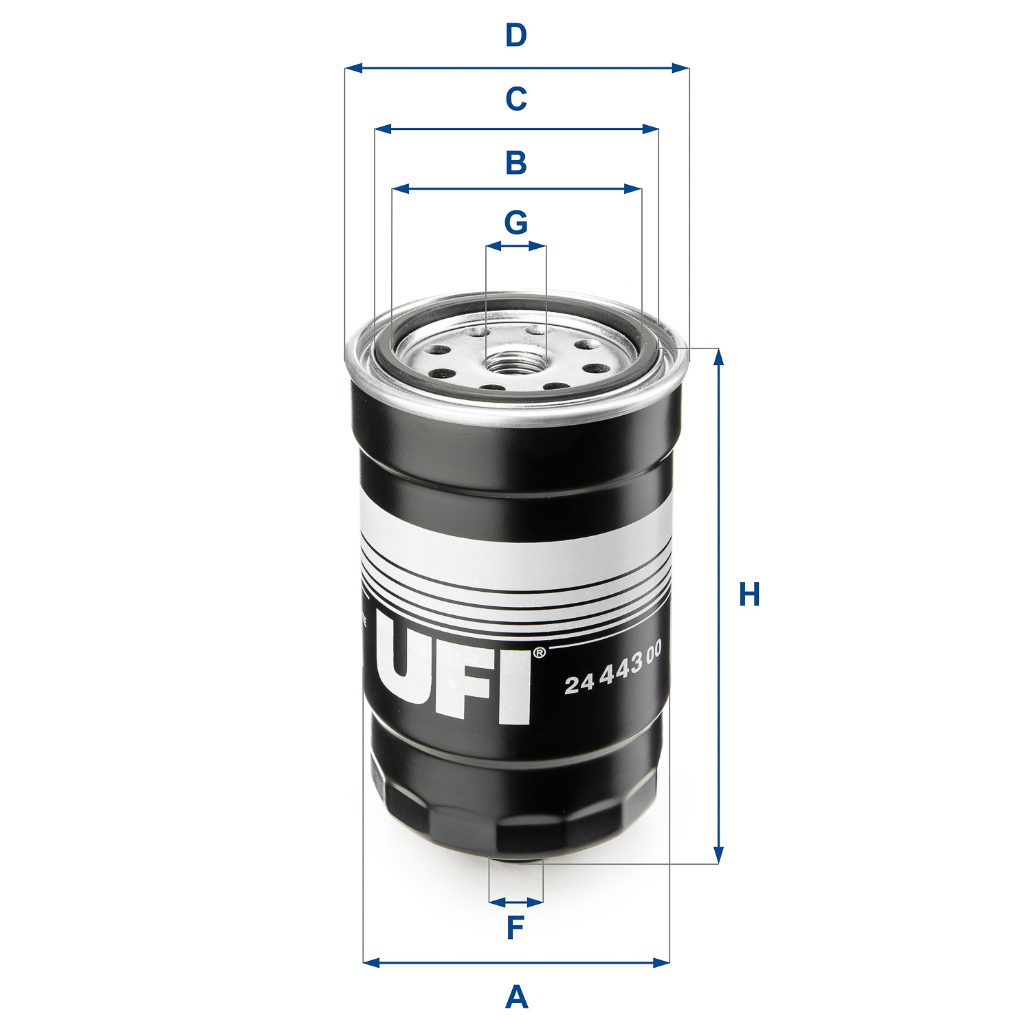 Filtro carburante - 24.443.00 UFI