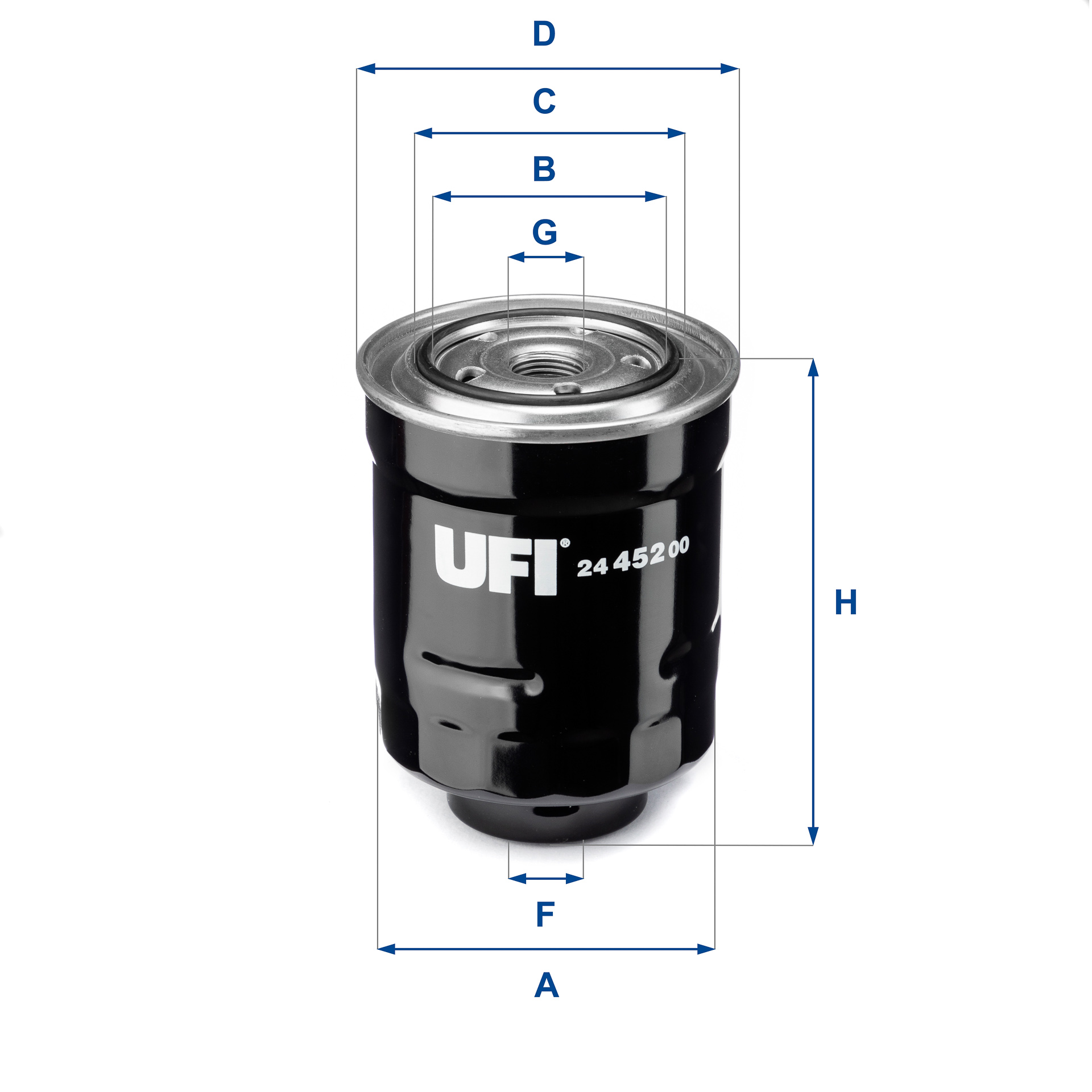 Fuel filter - 24.452.00 UFI