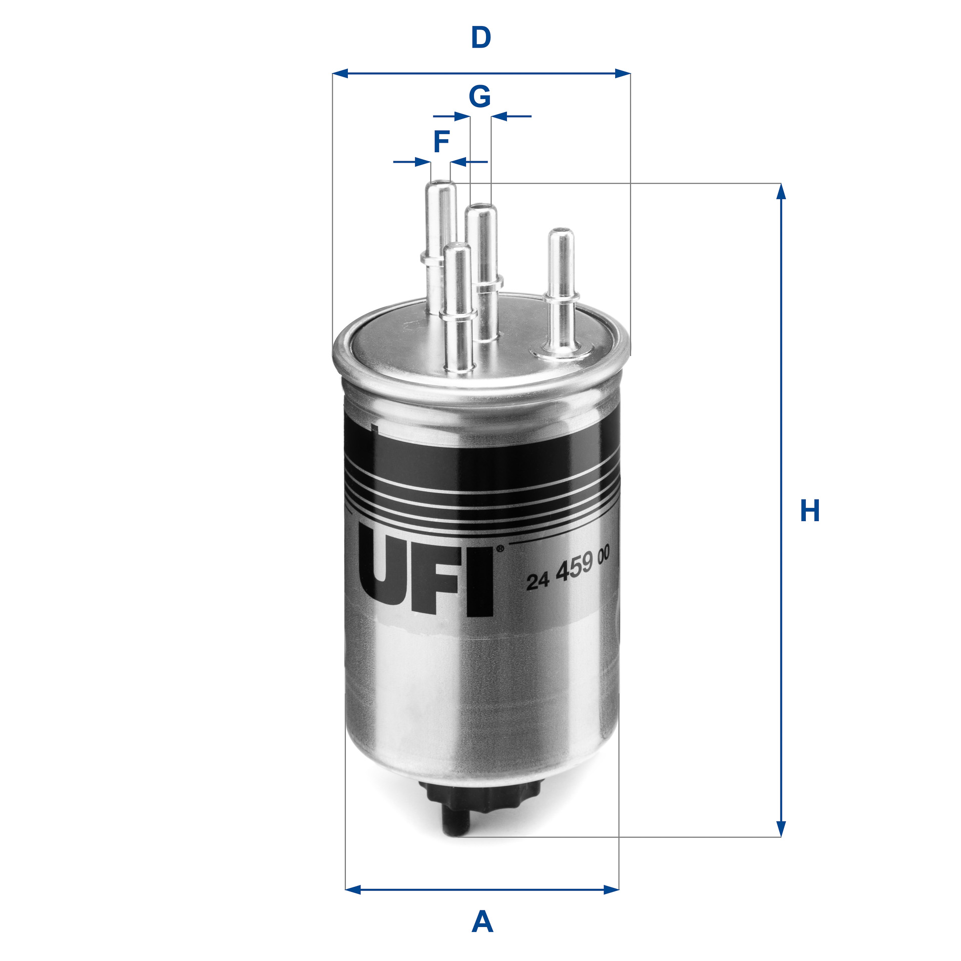 Filtro carburante - 24.459.00 UFI