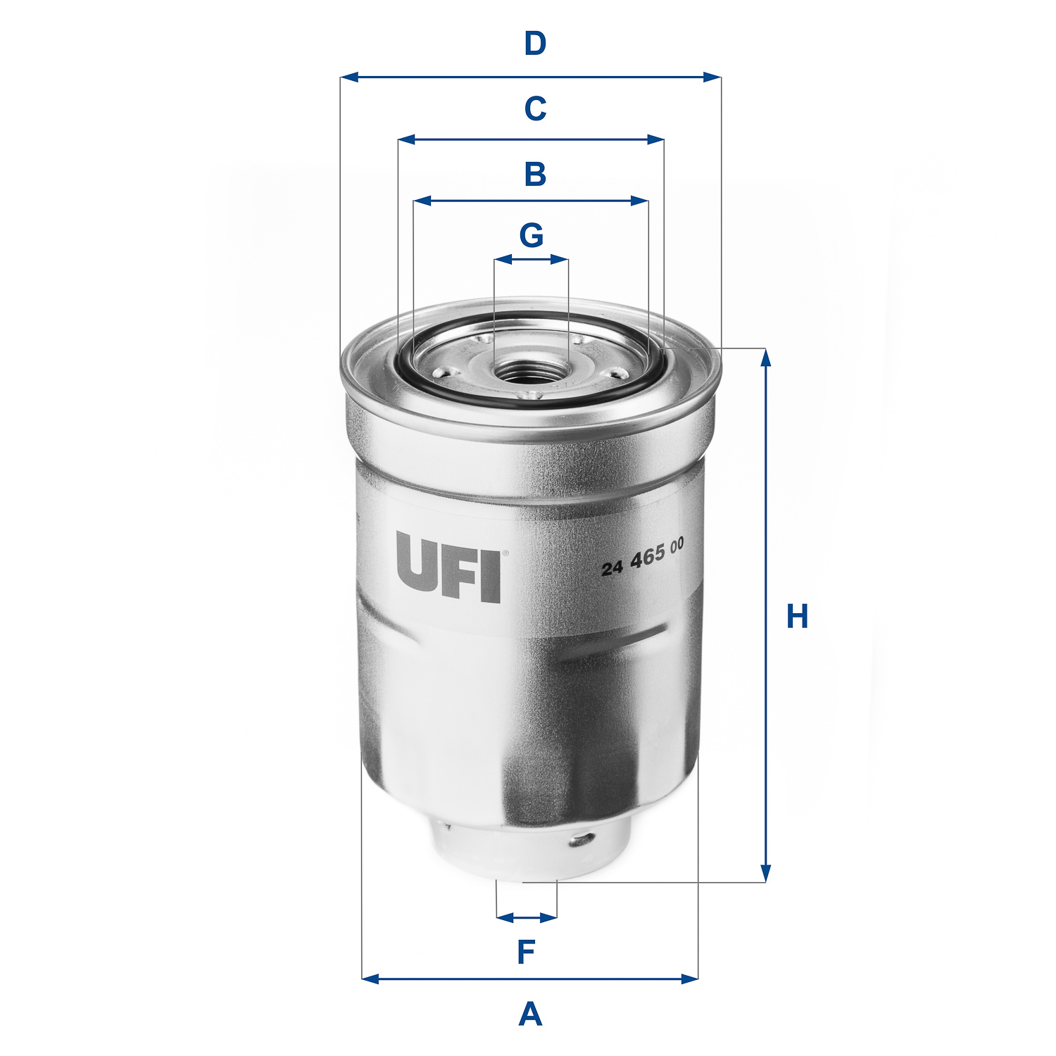 Filtro carburante - 24.465.00 UFI