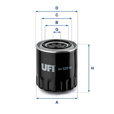 Fuel filter - 24.520.00 UFI