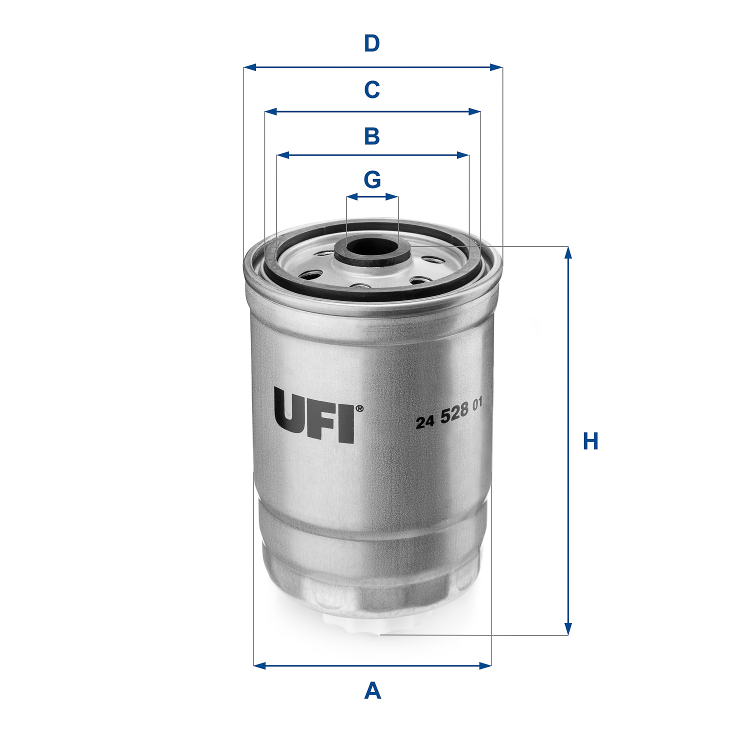 Filtro carburante - 24.528.01 UFI