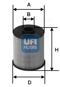 Fuel filter - 26.077.00 UFI