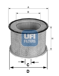Air Filter - 27.C68.00 UFI