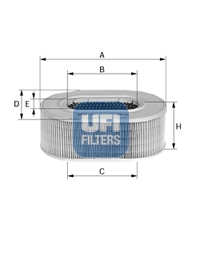 Filtro aria - 27.162.00 UFI
