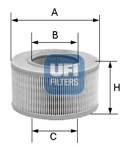 Filtro aria - 30.923.01 UFI