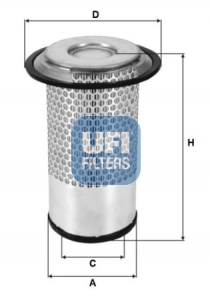 Air Filter - 27.555.00 UFI