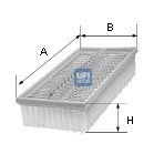 Filtro aria - 30.961.00 UFI