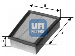 Filtro aria - 30.157.00 UFI