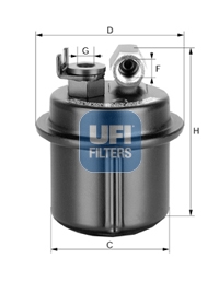 Fuel filter - 31.535.00 UFI