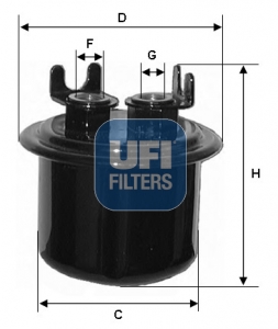 Filtro carburante - 31.539.00 UFI