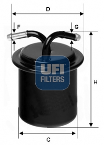 Fuel filter - 31.541.00 UFI