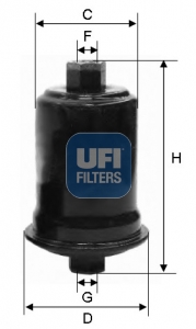 Filtro carburante - 31.556.00 UFI