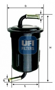 Filtro carburante - 31.715.00 UFI