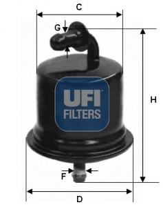 Filtro carburante - 31.724.00 UFI