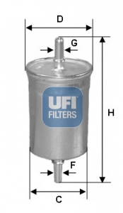 Filtro carburante - 31.825.00 UFI