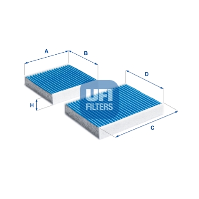 Filter, interior air - 34.164.00 UFI