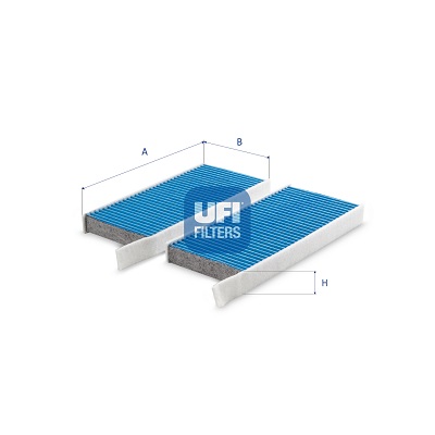 Filter, interior air - 34.173.00 UFI