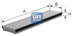 Filtro, Aria abitacolo - 53.016.00 UFI
