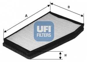 Filter, interior air - 53.133.00 UFI
