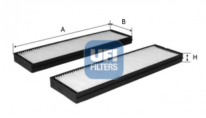 Filtro, Aria abitacolo - 53.163.00 UFI