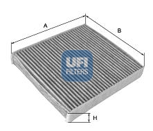Filter, interior air - 54.134.00 UFI