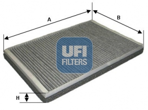 Filter, interior air - 54.169.00 UFI