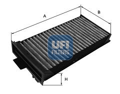 Filtro, Aria abitacolo - 54.125.00 UFI