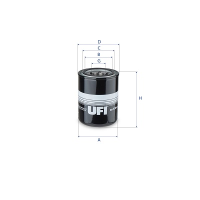 Filtro, Sistema idraulico di lavoro - 80.139.00 UFI