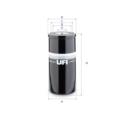 Filtro, Sistema idraulico di lavoro - 87.011.00 UFI