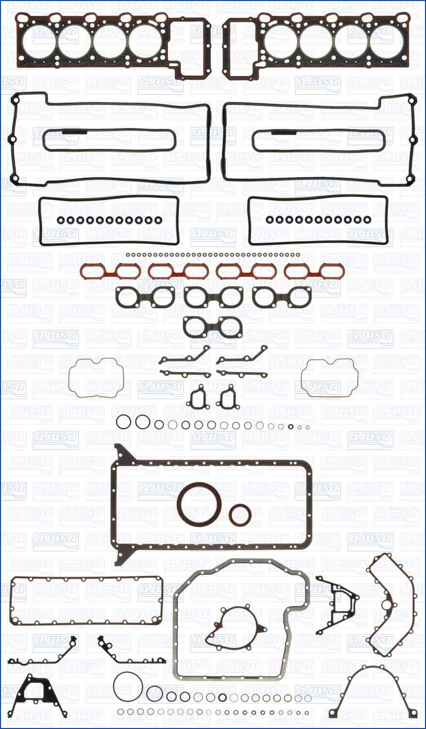 Full Gasket Set, engine - 50147800 AJUSA