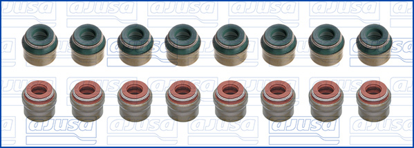 Kit guarnizioni, Stelo valvola - 57077600 AJUSA