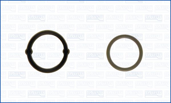 Gasket Set, oil cooler - 77001000 AJUSA