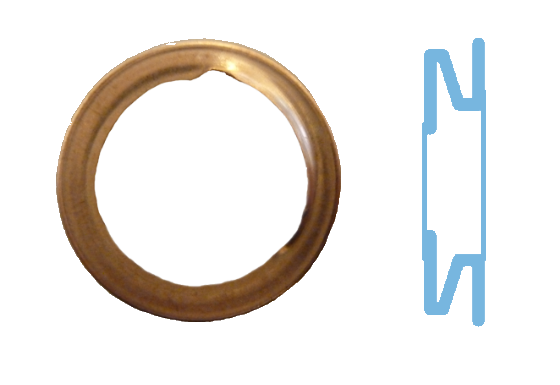 Seal Ring, oil drain plug - 005593S CORTECO