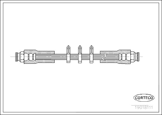 Brake Hose - 19018111 CORTECO
