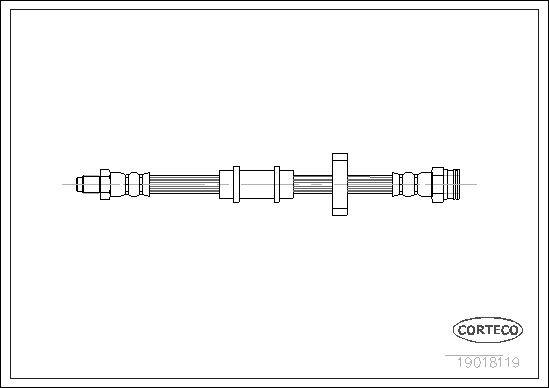 Brake Hose - 19018119 CORTECO