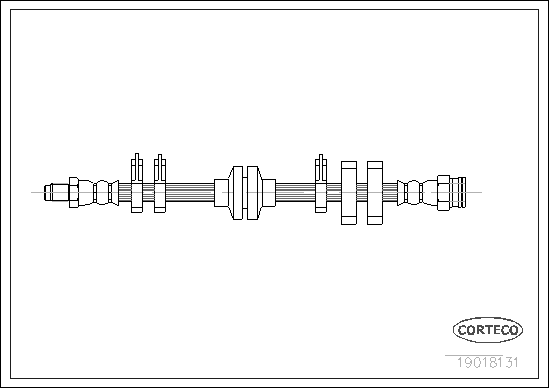 Brake Hose - 19018131 CORTECO