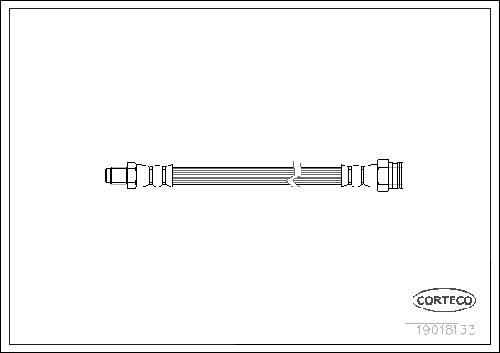 Brake Hose - 19018133 CORTECO