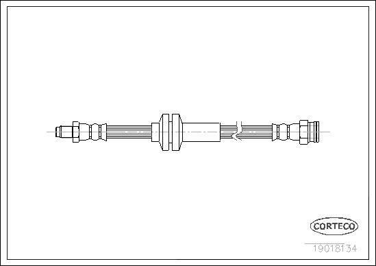 Brake Hose - 19018134 CORTECO