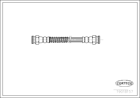 Brake Hose - 19018157 CORTECO