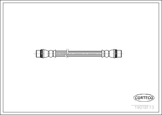 Brake Hose - 19018173 CORTECO