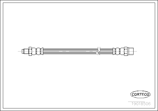 Brake Hose - 19018506 CORTECO